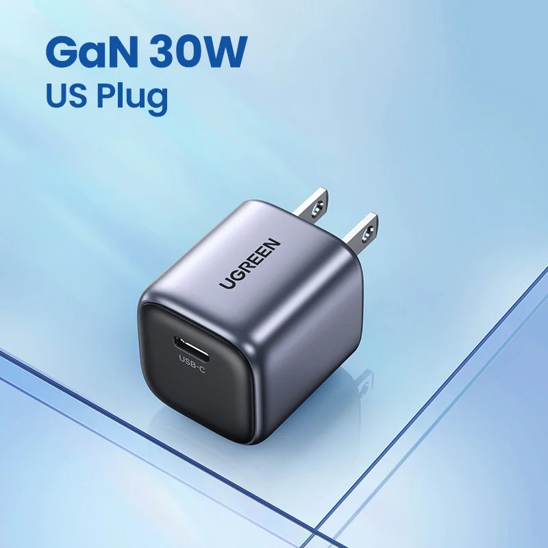 UGREEN Nexode 30W GaN USB-C Fast Charger | iPhone iPad Samsung GaN USB-C Charger PRIMED GaN 30W US Plug China