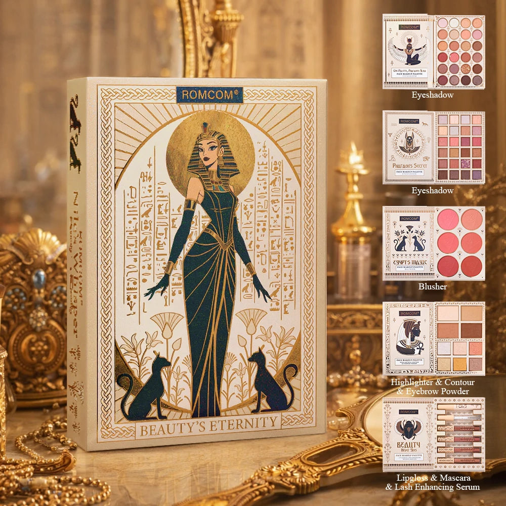 5-Page All-in-One Makeup Book Set – Eyeshadow, Blush & Lip Gloss All-in-One Makeup Set PRIMED