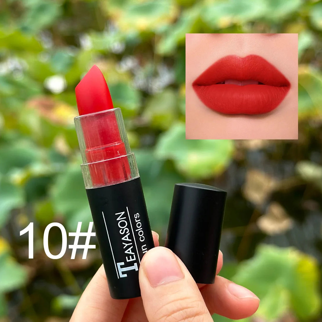 Punk 11-Color Waterproof Lipstick Set – Matte & Gloss Body Paint