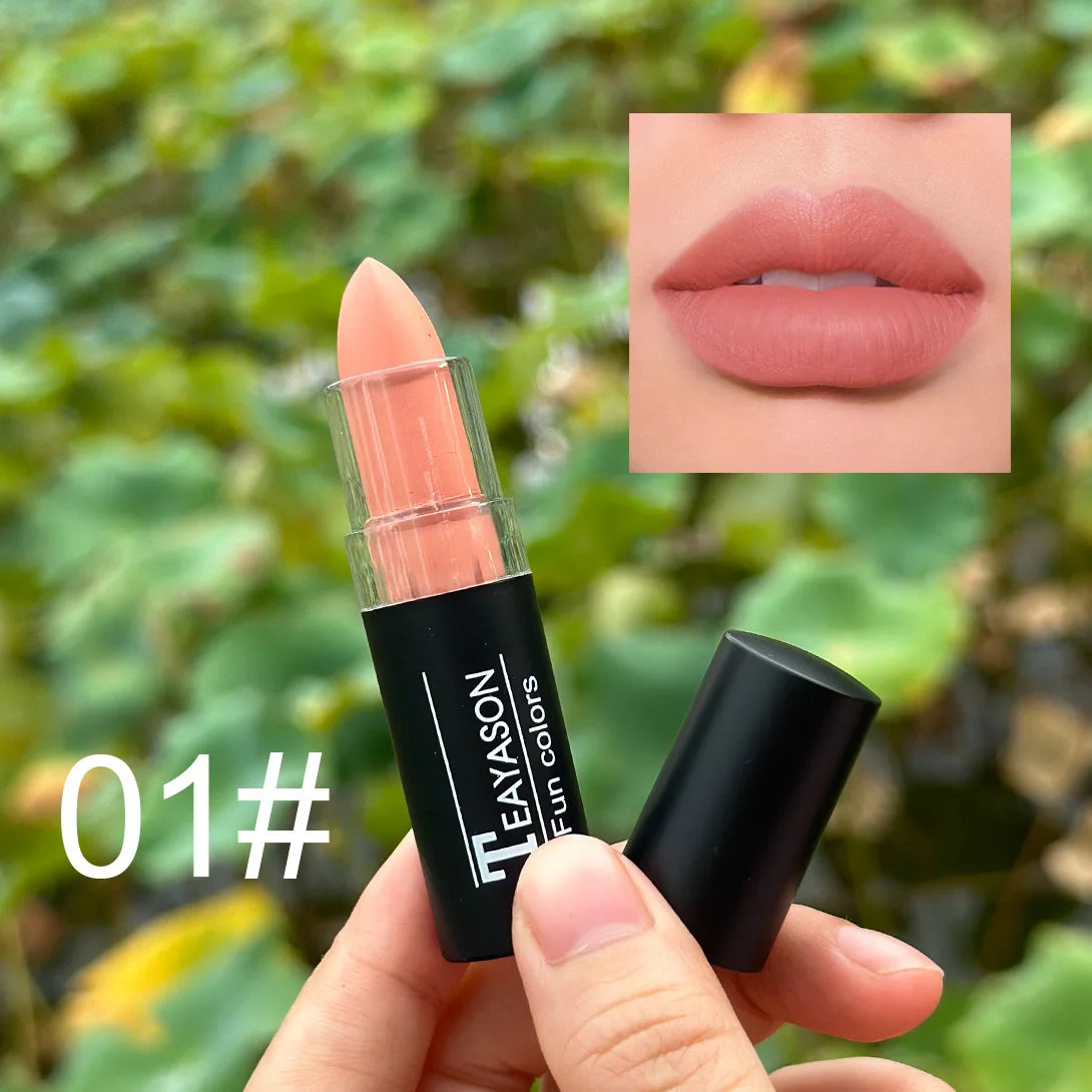 Punk 11-Color Waterproof Lipstick Set – Matte & Gloss Body Paint