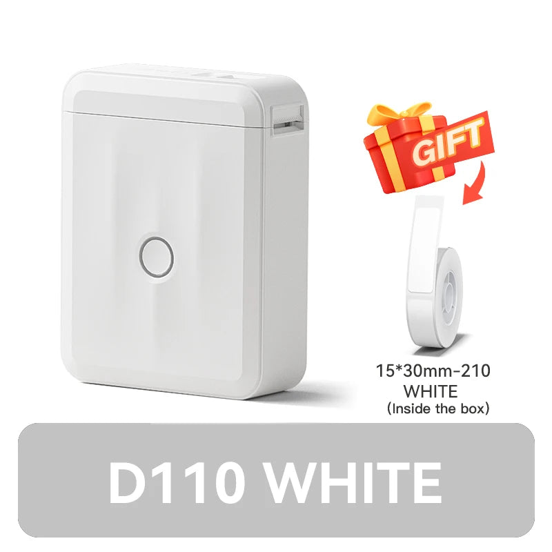 Niimbot D110M Bluetooth Thermal Label Maker | Portable Mini Thermal Label Maker PRIMED D110M WH