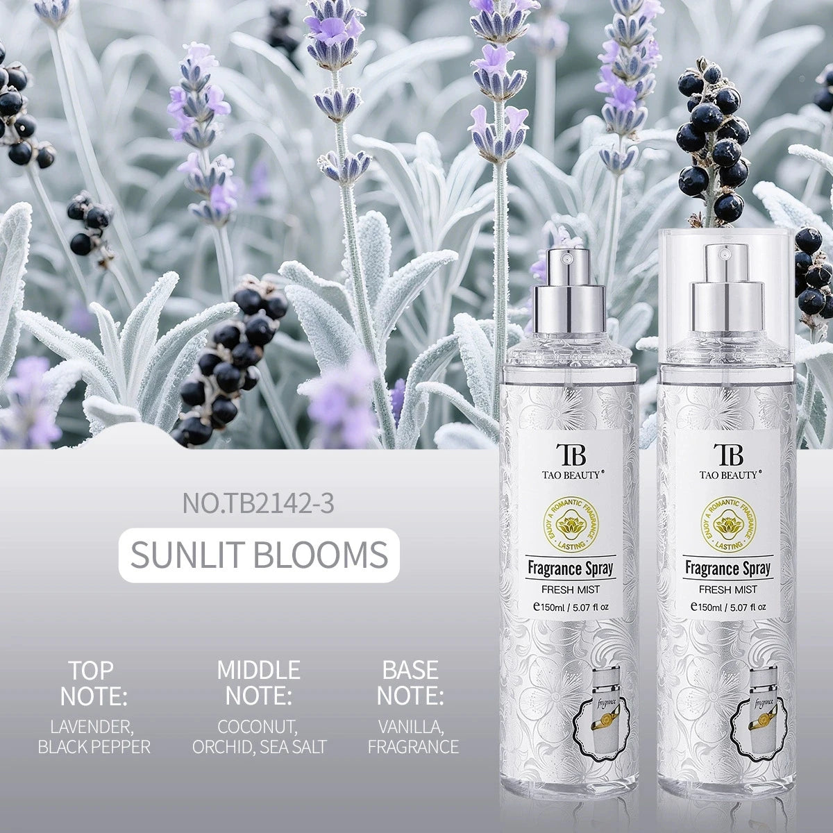 Unisex Floral Alcohol-Free EDT Spray 150ml | Long-Lasting