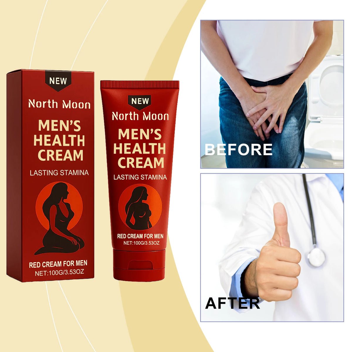 Men's Intimate Care Cream – Moisturizing Massage Cream 100g