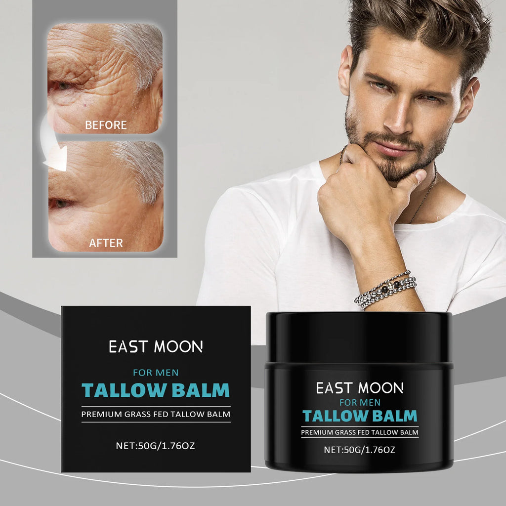 Men's Beef Tallow Face Balm – Moisturizing Cream 50g | PRIMED Men's Face Balm PRIMED