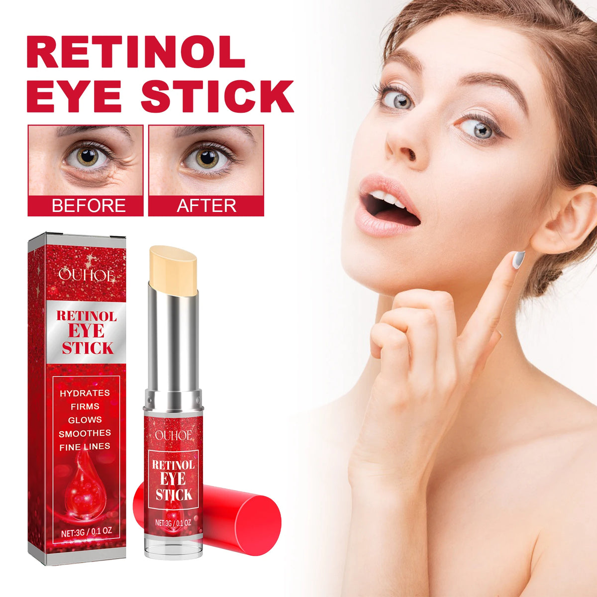 Retinol Eye Cream – Firm, Brighten & Smooth Fine Lines