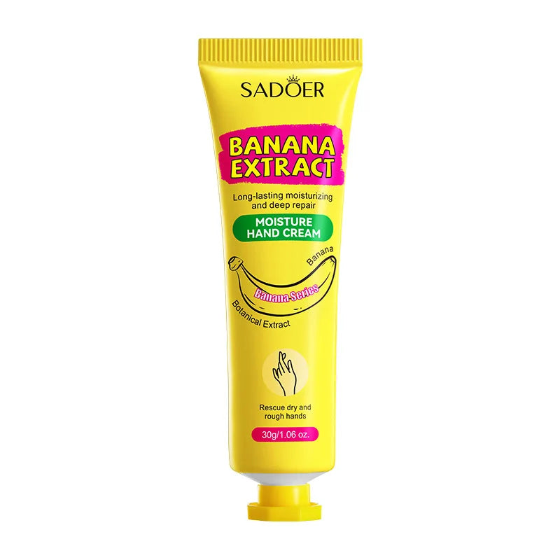 Sadoer Banana Hand Cream – Moisturizing, Softening & Brightening