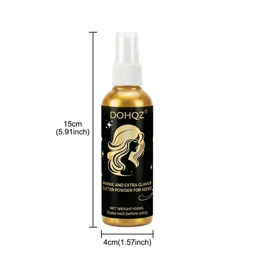 Gold Body Glitter Spray – Shimmer Highlighter Face & Hair 100ml Body Glitter Spray PRIMED gold spray 100ml