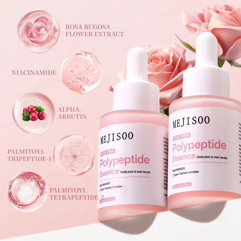 PDRN Pink Rose Peptide Face Serum – Niacinamide Firming