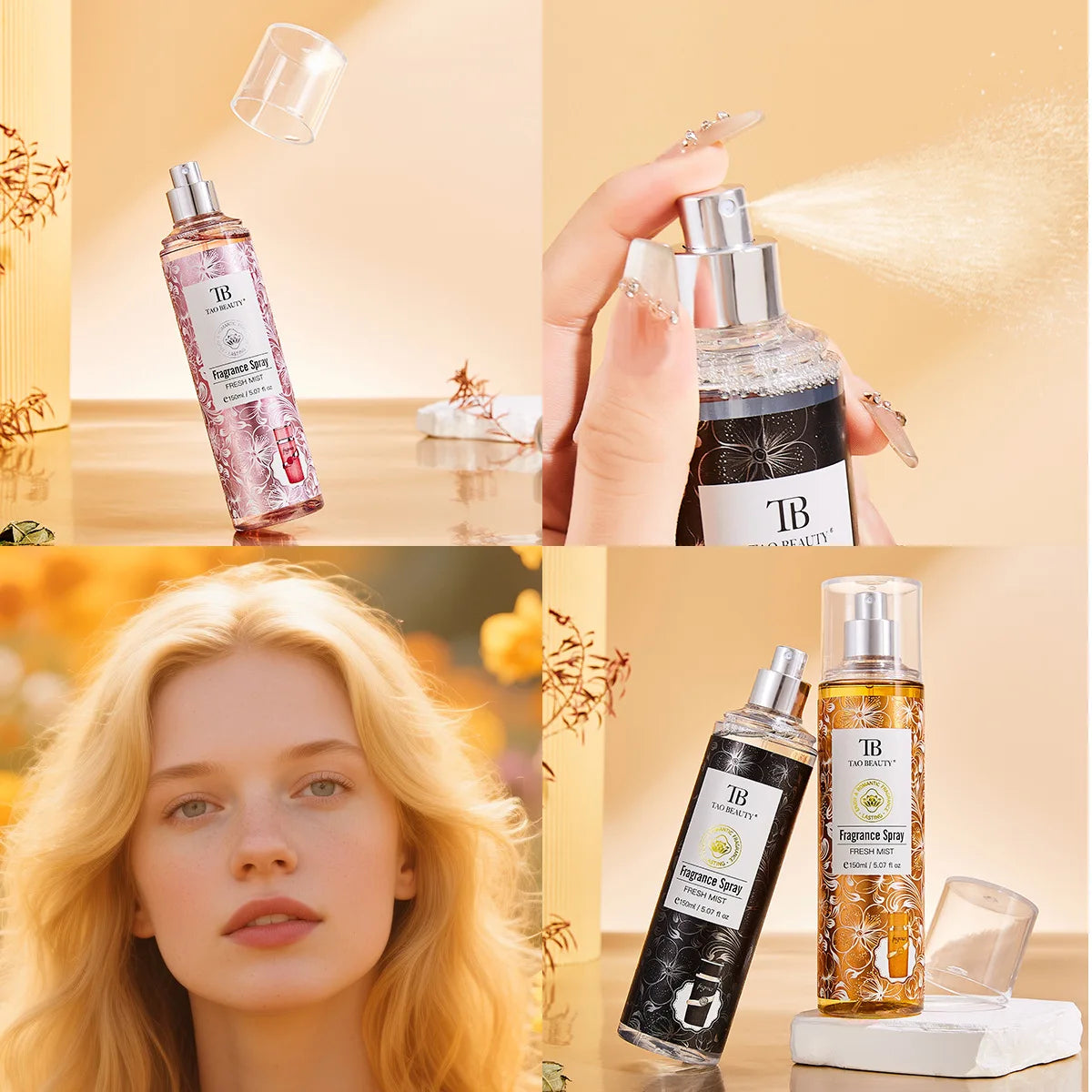 Unisex Floral Alcohol-Free EDT Spray 150ml | Long-Lasting