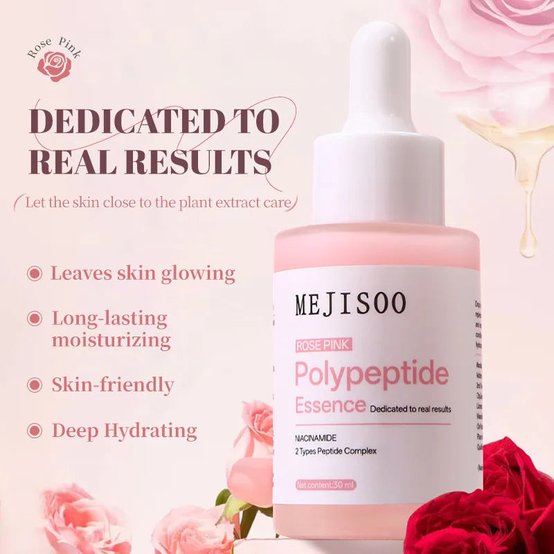 PDRN Pink Rose Peptide Face Serum – Niacinamide Firming