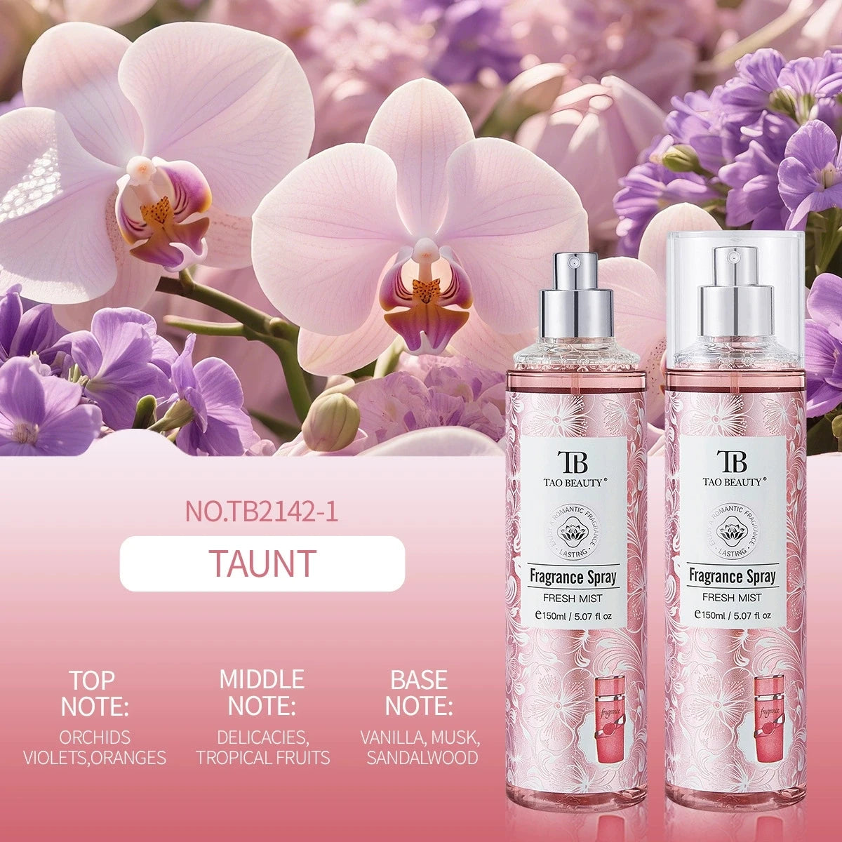 Unisex Floral Alcohol-Free EDT Spray 150ml | Long-Lasting