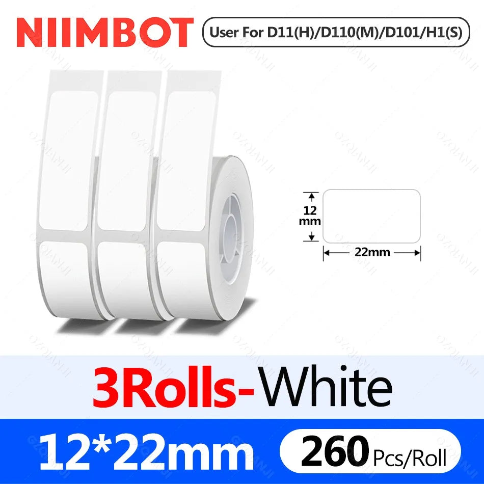 Niimbot D110M Bluetooth Thermal Label Maker | Portable Mini Thermal Label Maker PRIMED Only 3WH 12-22mm