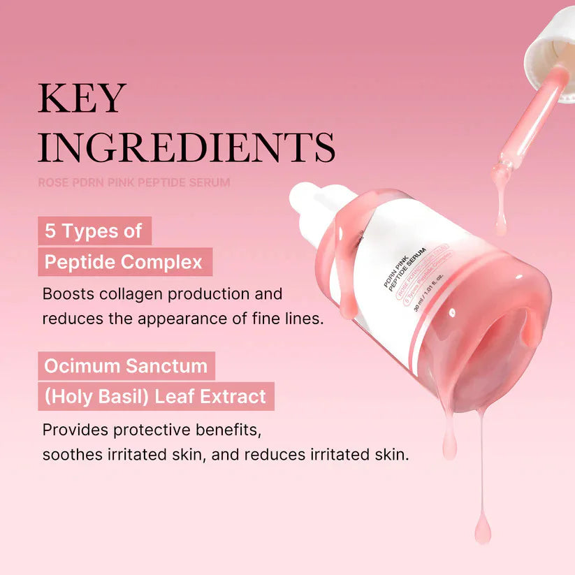 Pink Peptide Serum – Niacinamide Brightening & Firming Essence