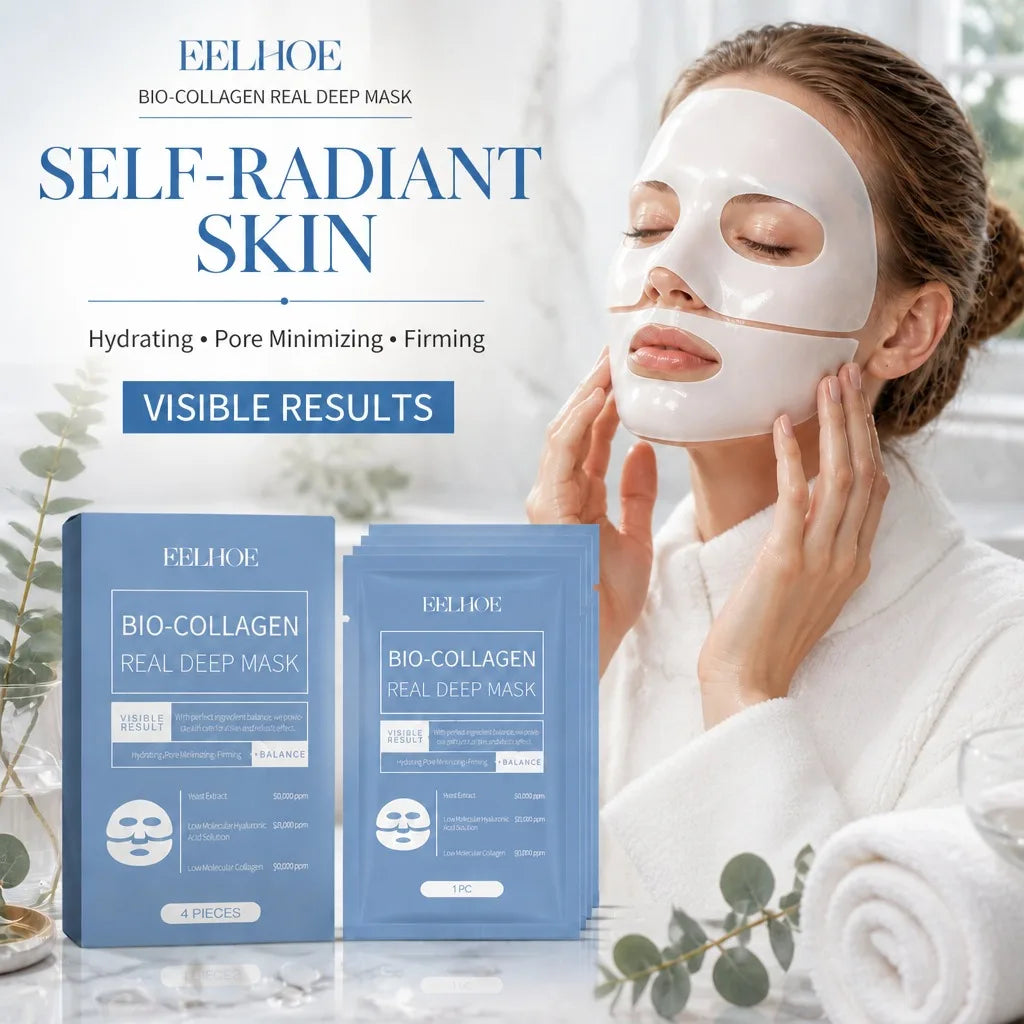 Bio Collagen Face Mask – Firm, Brighten & Hydrate Skin Collagen Sheet Mask PRIMED
