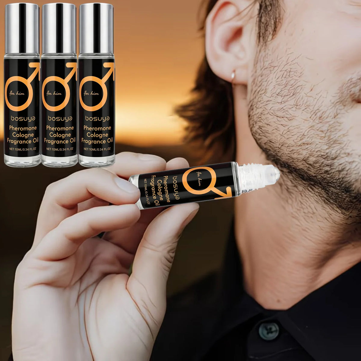 Roll-On Pheromone Perfume | Fresh Citrus Scent, Unisex 10ml
