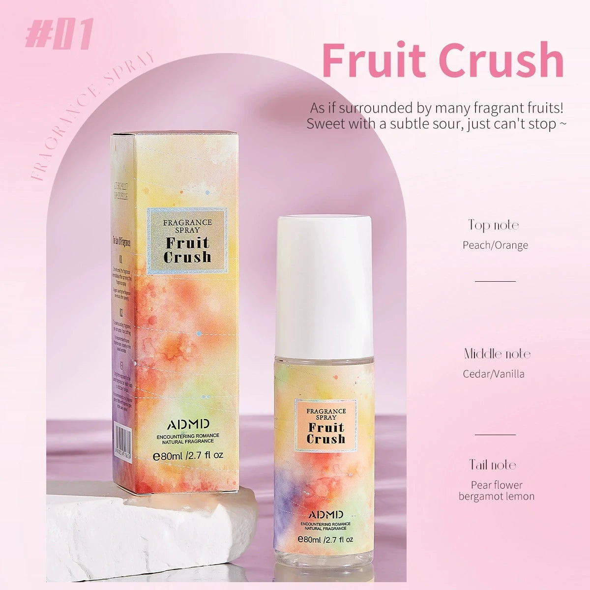 Unisex Woody Floral EDT Spray 80ml – Alcohol-Free Perfume