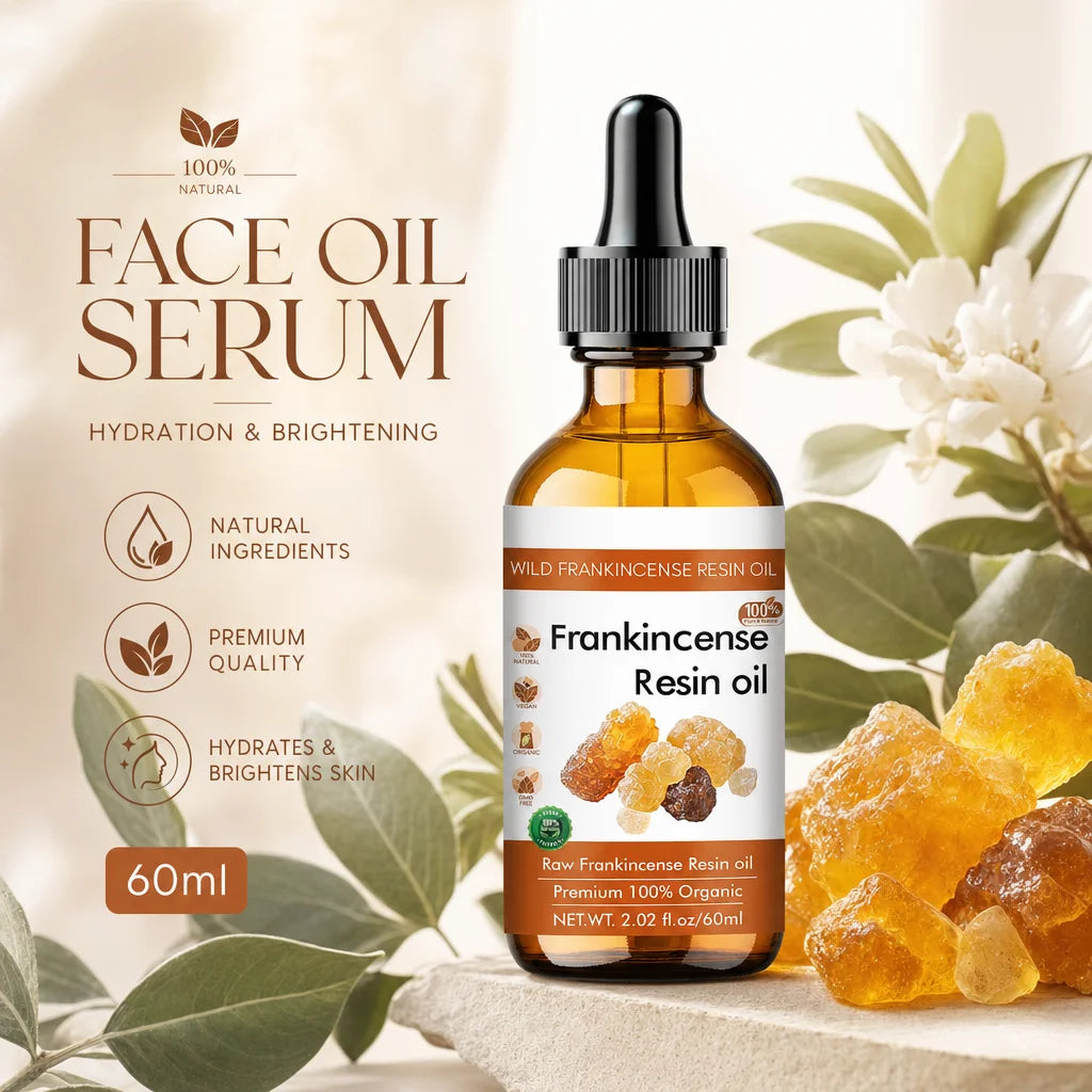 Wild Frankincense Resin Facial Essence Oil – 100% Natural