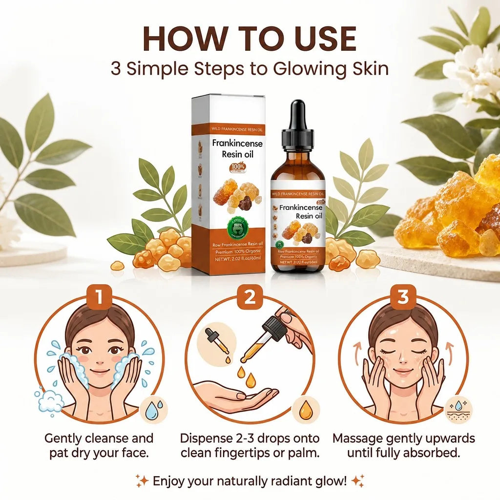 Wild Frankincense Resin Facial Essence Oil – 100% Natural