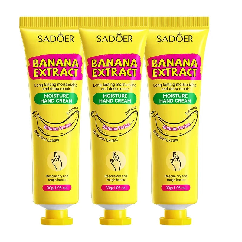 Sadoer Banana Hand Cream – Moisturizing, Softening & Brightening