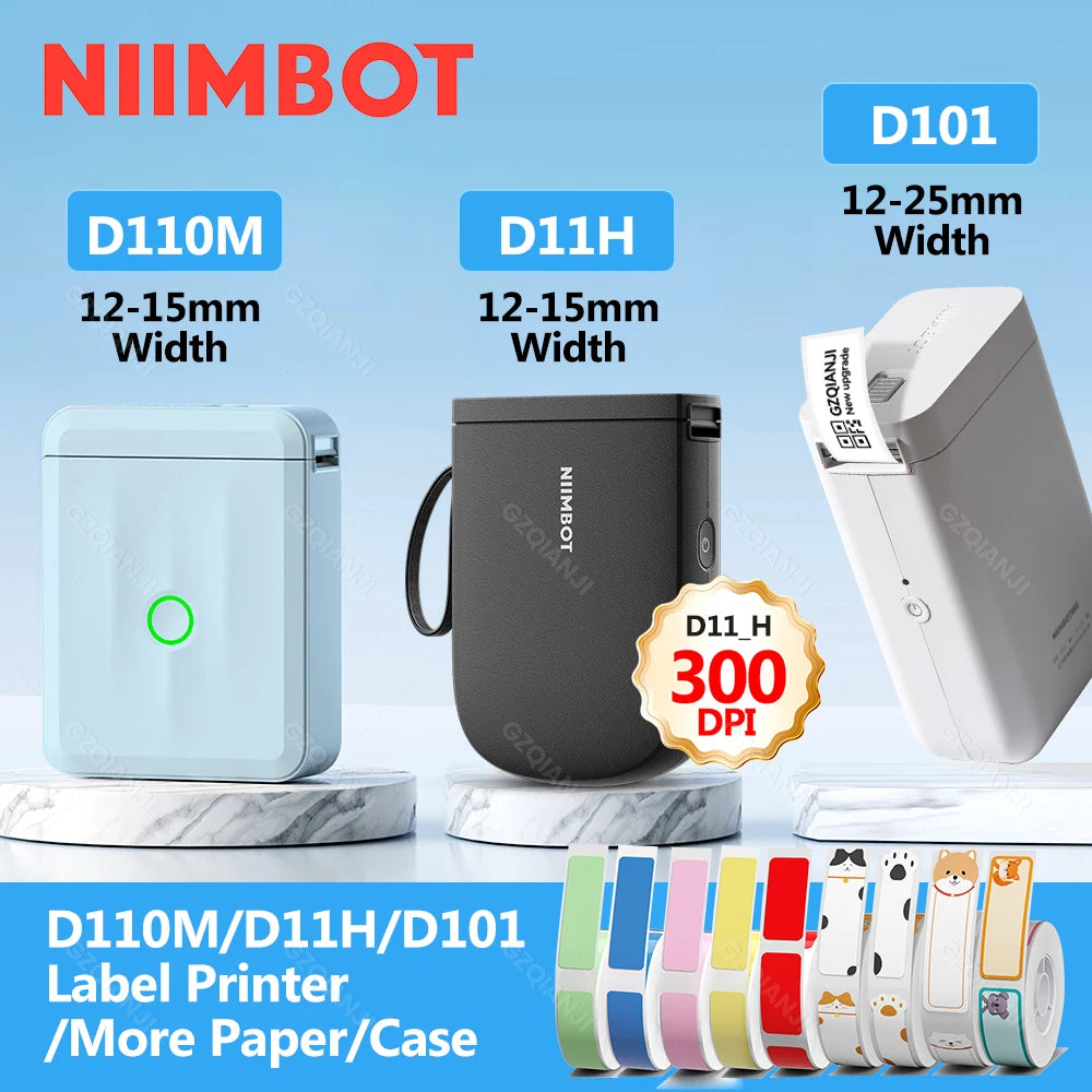 Niimbot D11H 300DPI Bluetooth Thermal Label Printer Portable Bluetooth Label Printer PRIMED