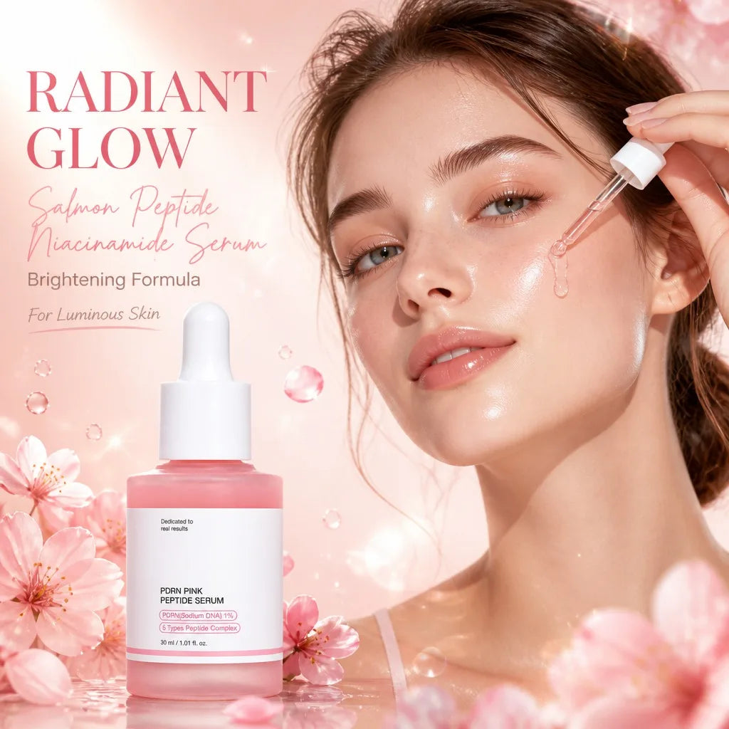Pink Peptide Serum – Niacinamide Brightening & Firming Essence