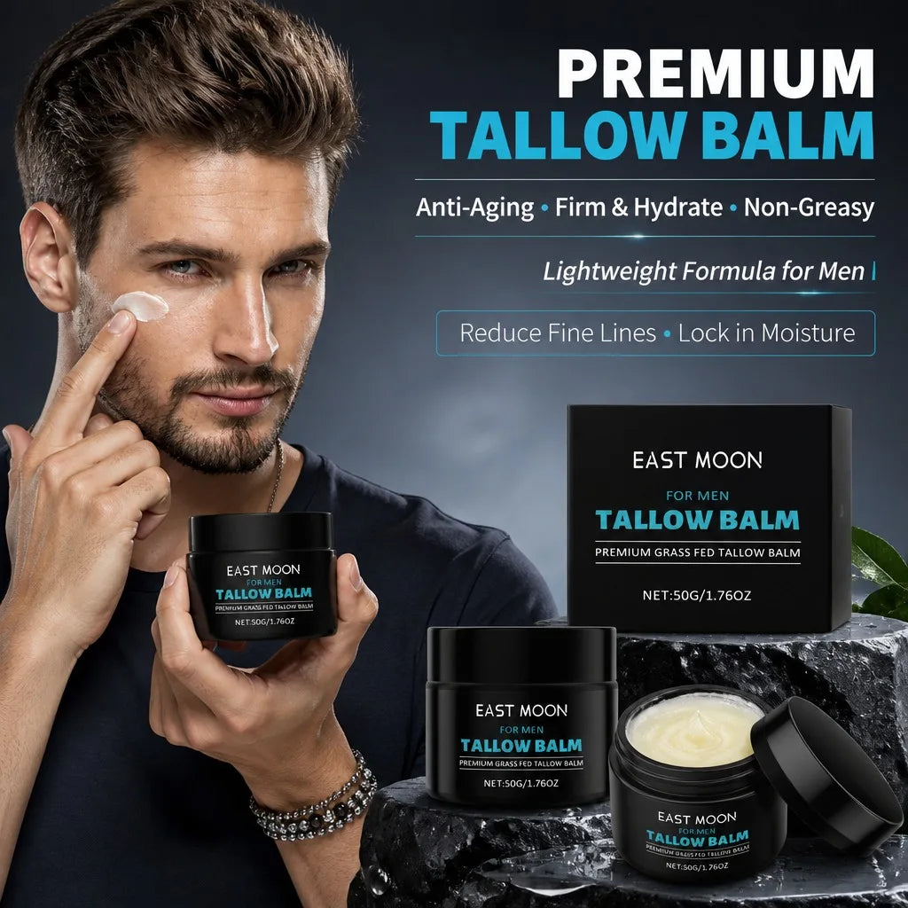 Men's Beef Tallow Face Balm – Moisturizing Cream 50g | PRIMED Men's Face Balm PRIMED