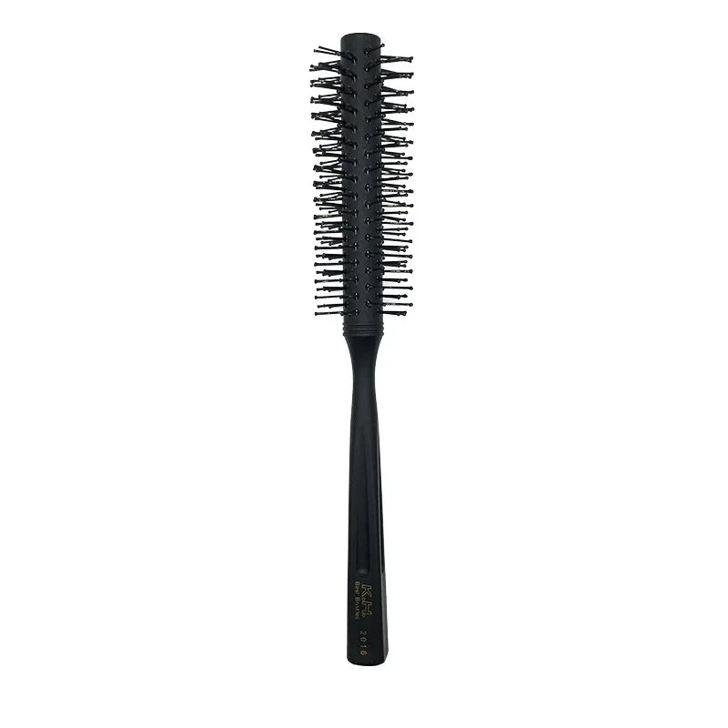 Wood Handle Boar Bristle Round Brush – Removable Tail