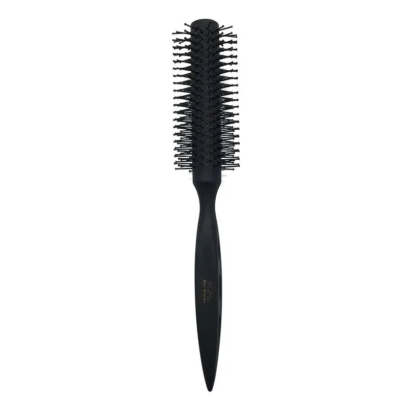 Wood Handle Boar Bristle Round Brush – Removable Tail