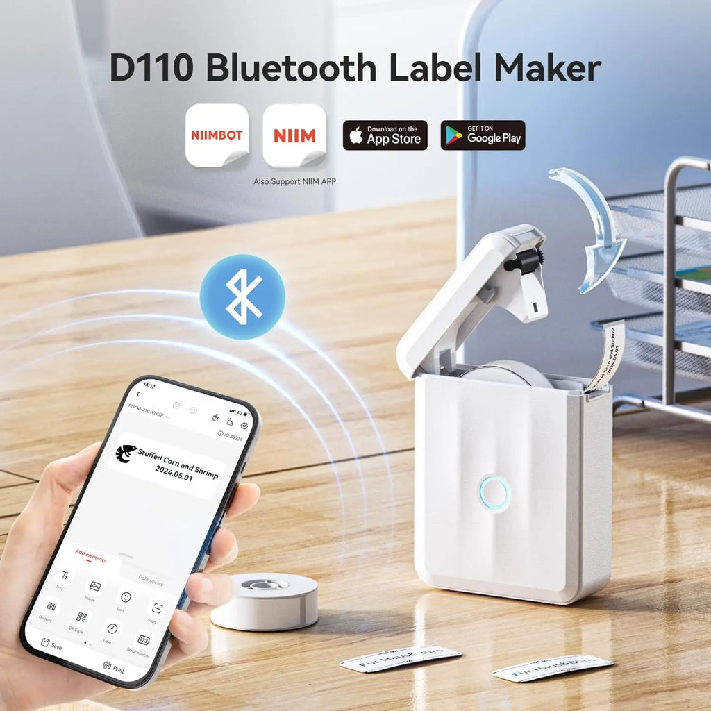 Niimbot D11H 300DPI Bluetooth Thermal Label Printer Portable Bluetooth Label Printer PRIMED