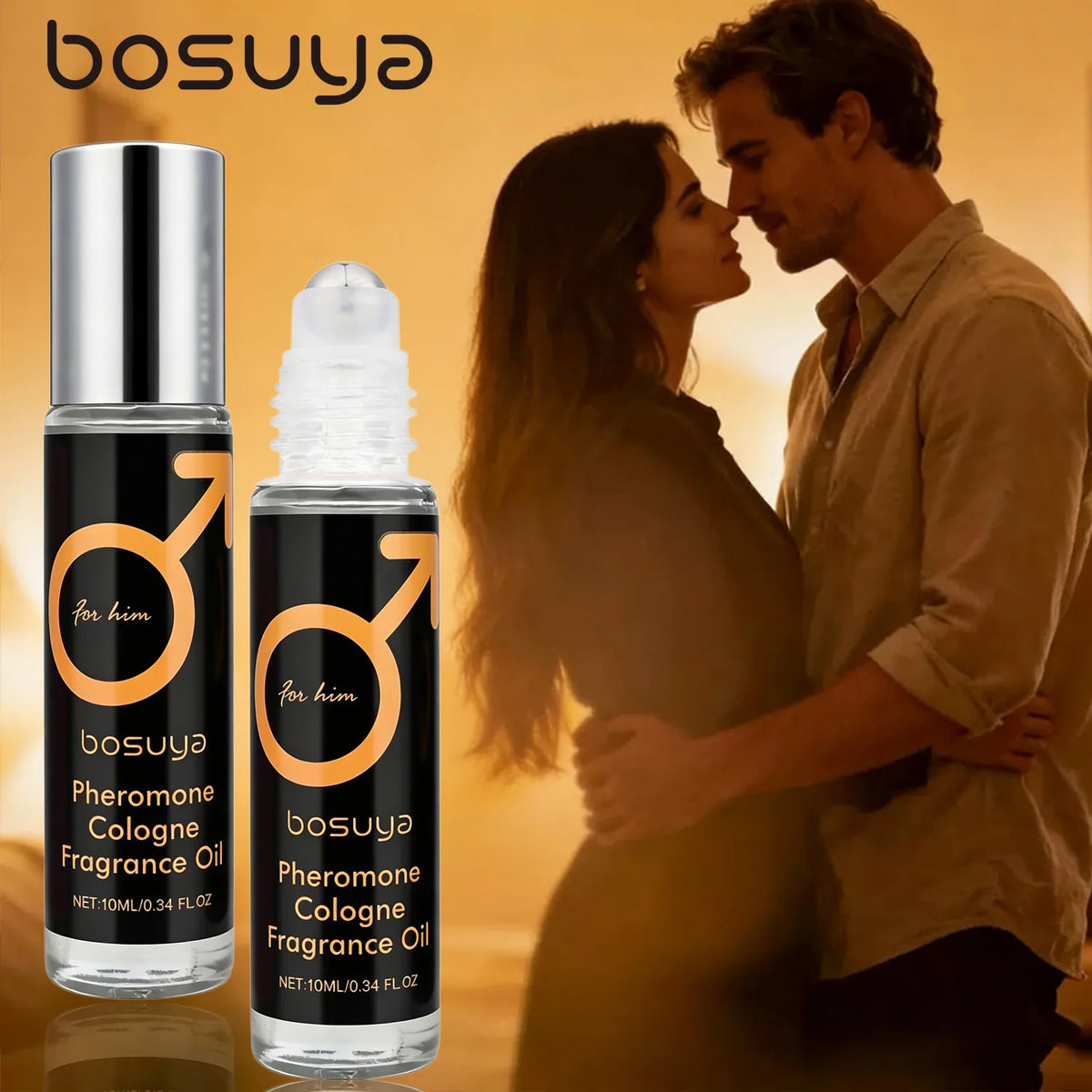 Roll-On Pheromone Perfume | Fresh Citrus Scent, Unisex 10ml