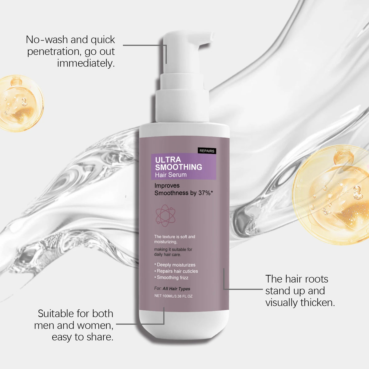 Ultra Smoothing Hair Serum – Frizz Control & Moisture 100ml