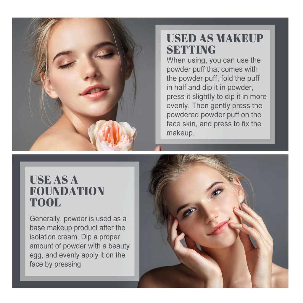 Matte Loose Face Powder – Oil Control & Pore Blurring Finish Loose Setting Powder PRIMED