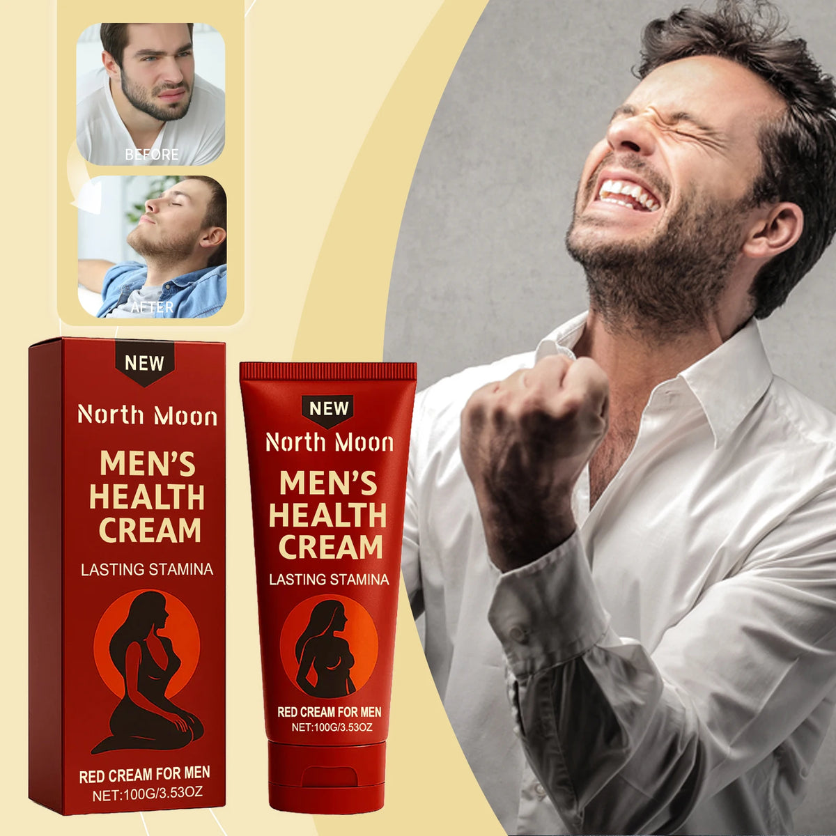 Men's Intimate Care Cream – Moisturizing Massage Cream 100g