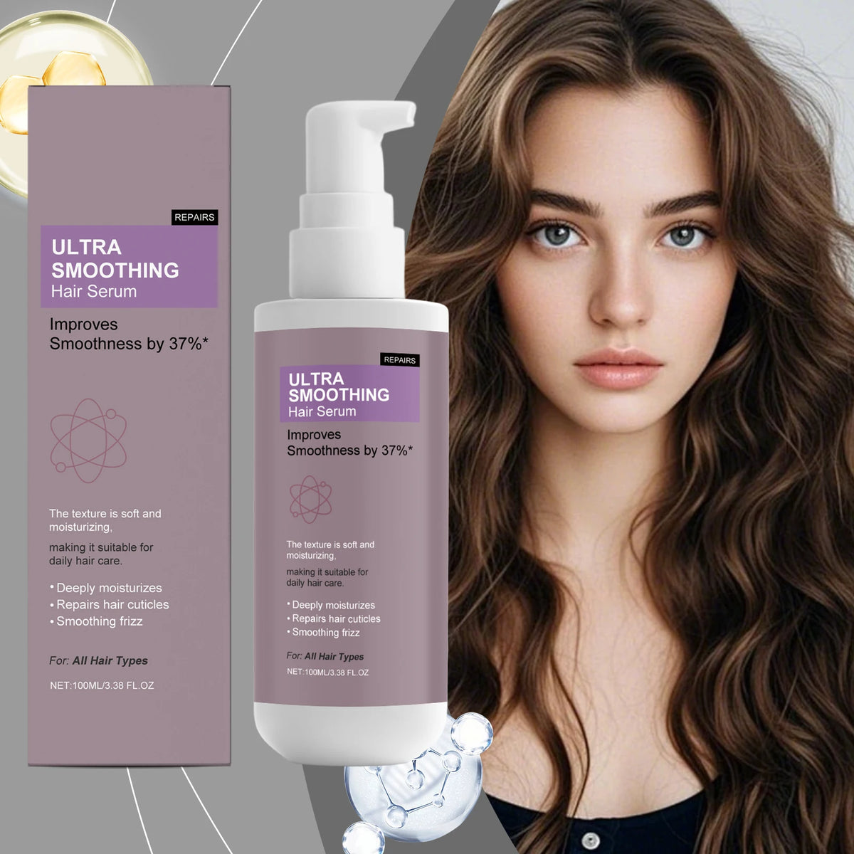 Ultra Smoothing Hair Serum – Frizz Control & Moisture 100ml