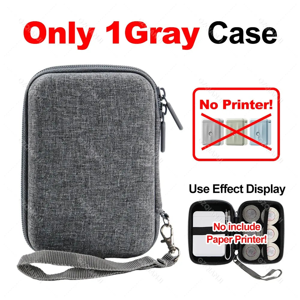 Niimbot D110M Bluetooth Thermal Label Maker | Portable Mini Thermal Label Maker PRIMED Only 1Gray Case