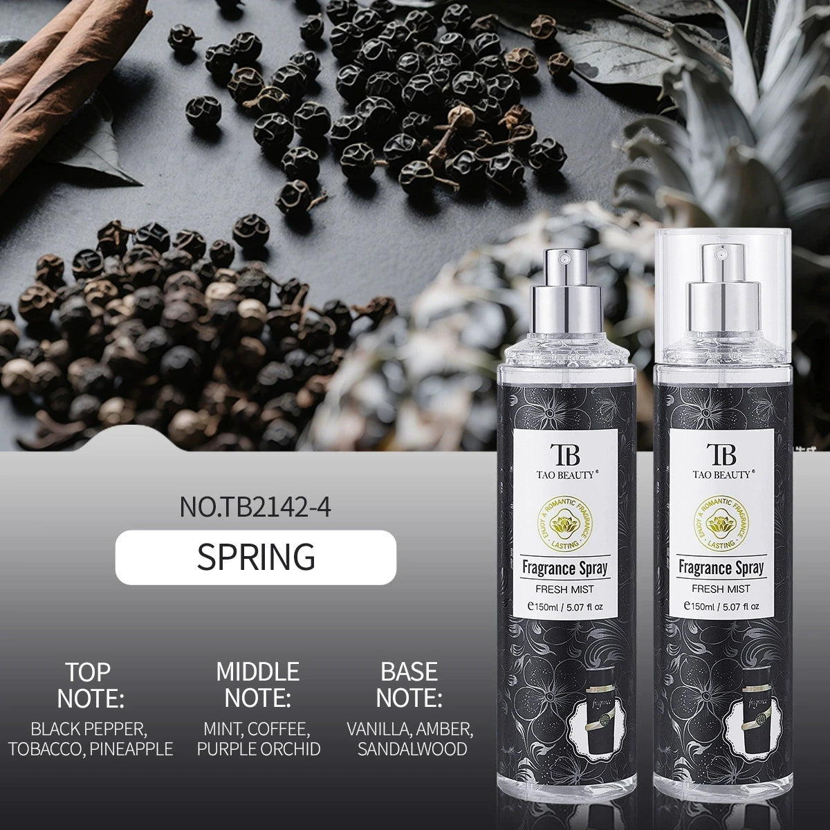 Unisex Floral Alcohol-Free EDT Spray 150ml | Long-Lasting