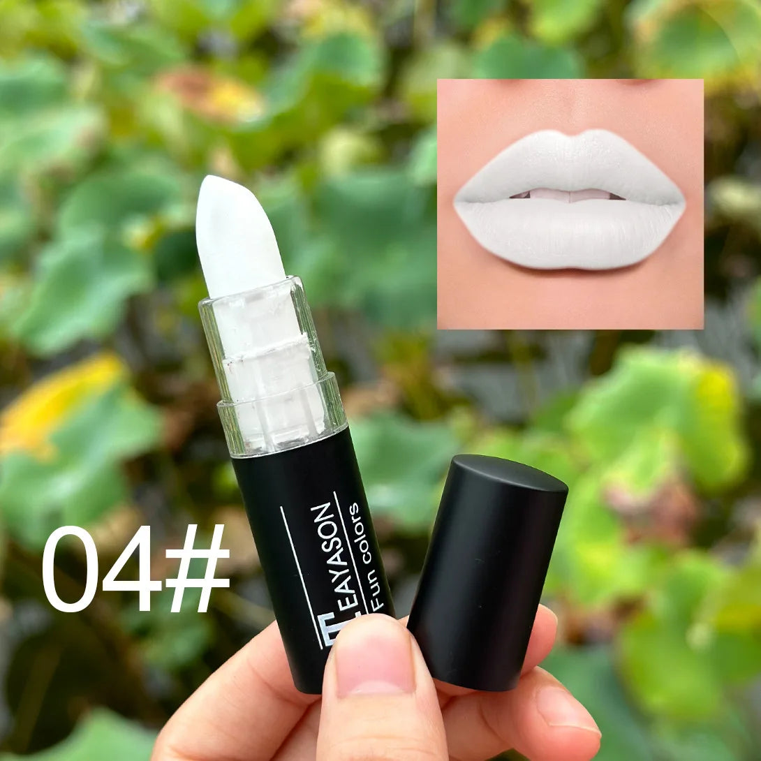 Punk 11-Color Waterproof Lipstick Set – Matte & Gloss Body Paint