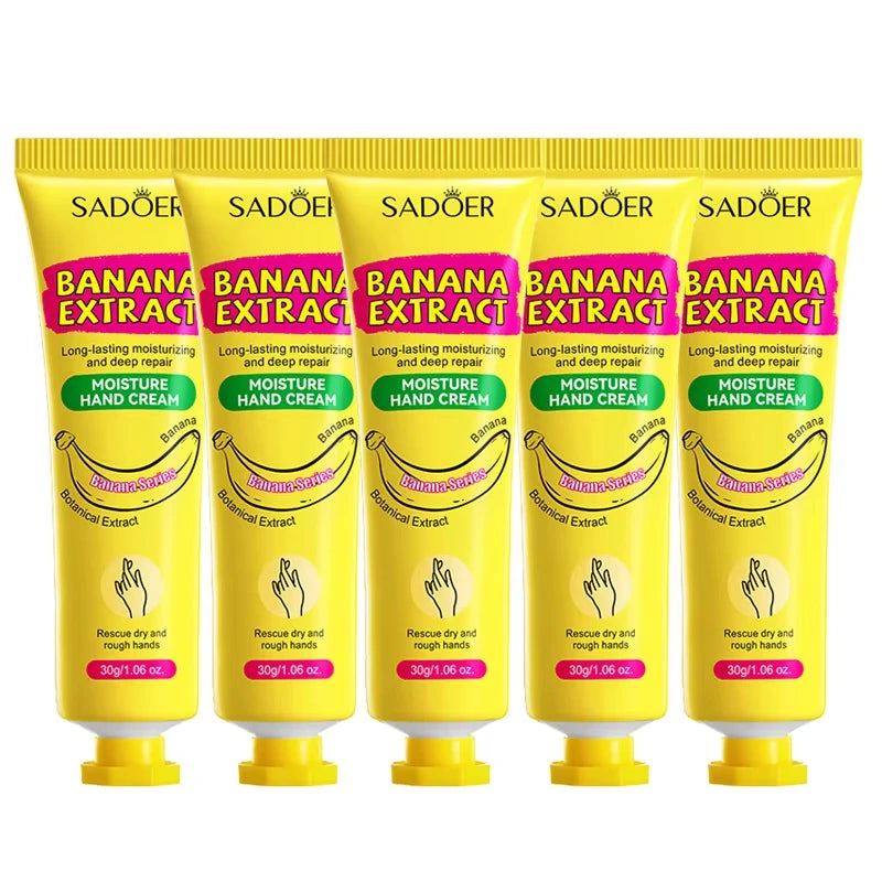 Sadoer Banana Hand Cream – Moisturizing, Softening & Brightening
