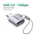 UGREEN USB-C to USB 3.0 OTG Adapter | Thunderbolt 3 USB-C OTG Adapter PRIMED USB 3.0 Metal Silver China Mainland
