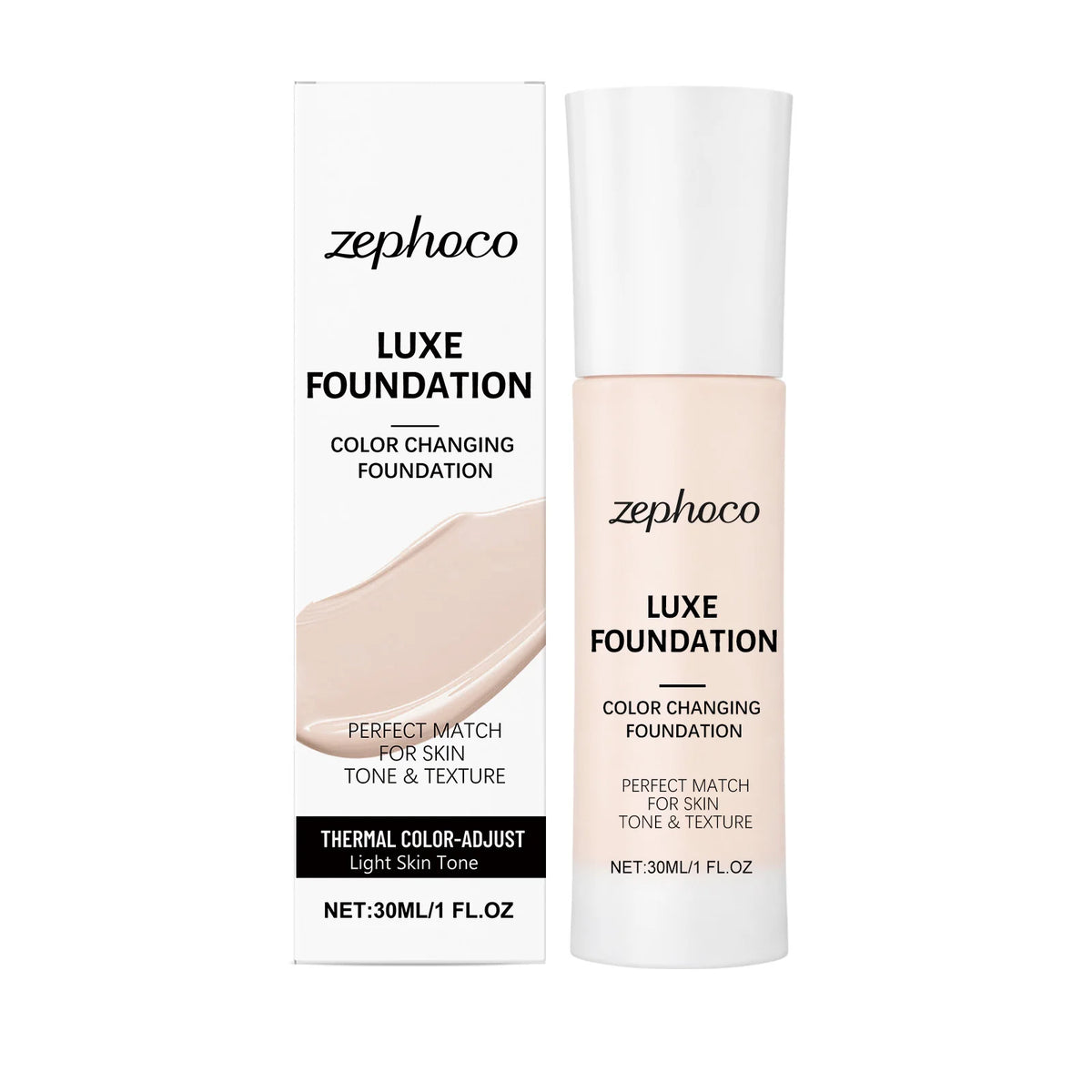 ZEPHOCO Color Changing Liquid Foundation – Waterproof Formula