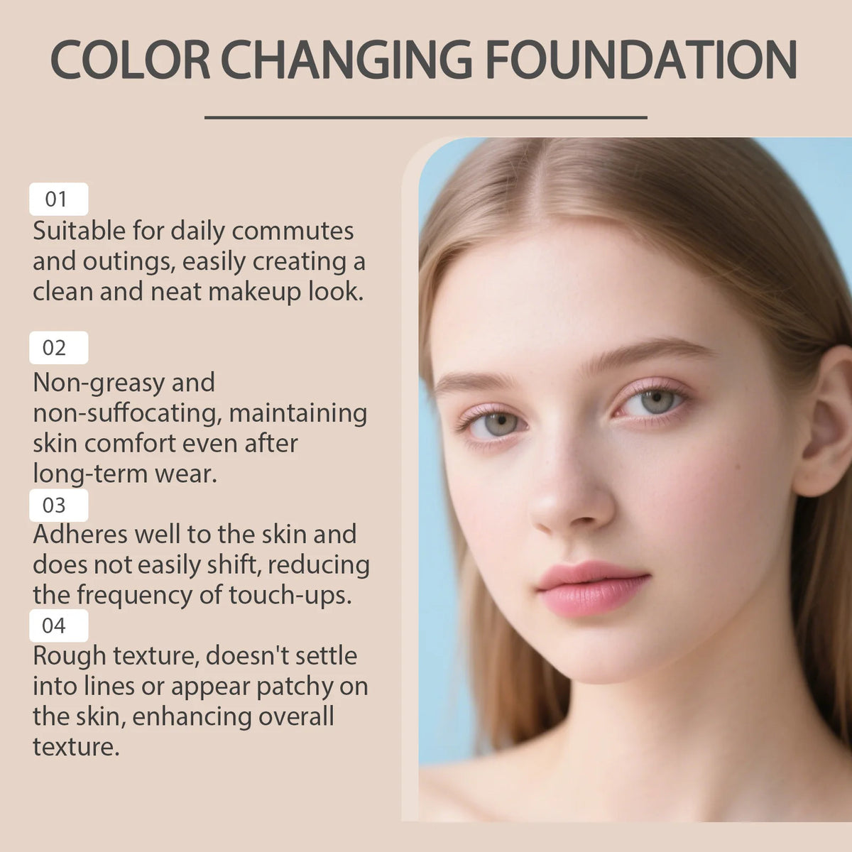 Full Coverage Cream Foundation Concealer – Natural Finish Cream Foundation PRIMED