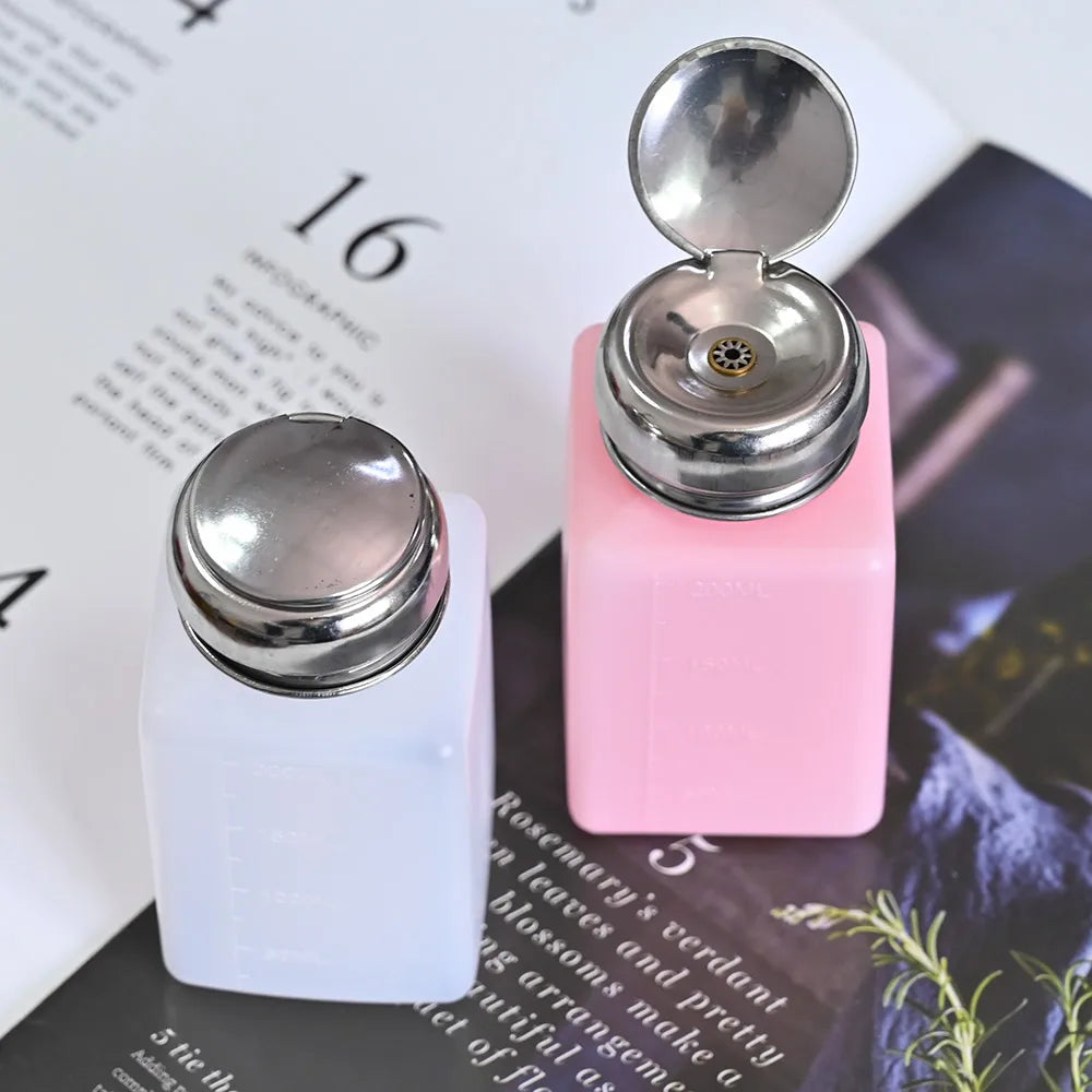 200ml Push-Down Pump Dispenser Bottle – Nail Polish Remover