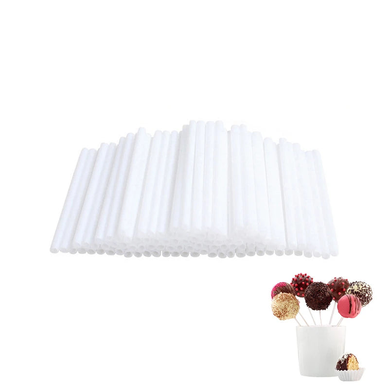 50 BPA-Free Lollipop Sticks 15cm – Cake Pop & Candy Sticks Baking & Pastry Tools PRIMED Default Title