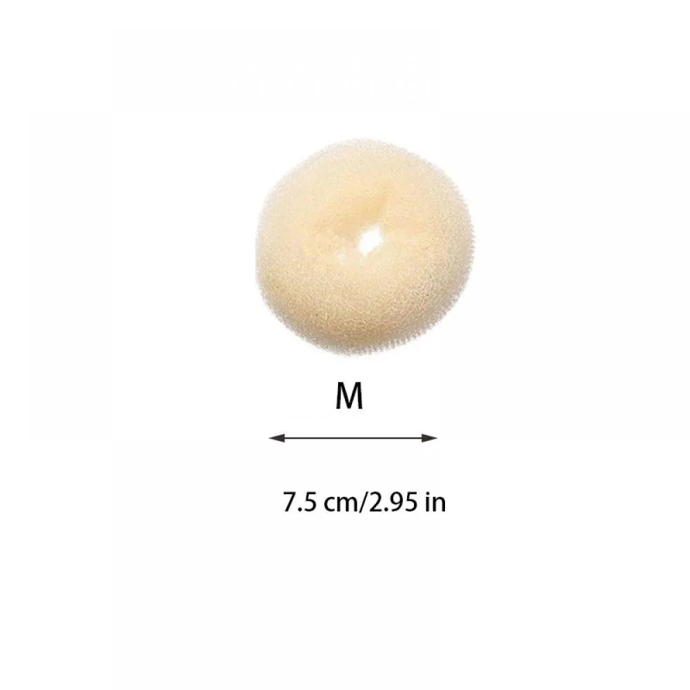 Hair Donut Bun Maker – Foam Sponge Updo Styling Tool Hair Bun Maker PRIMED Beige-M China Mainland