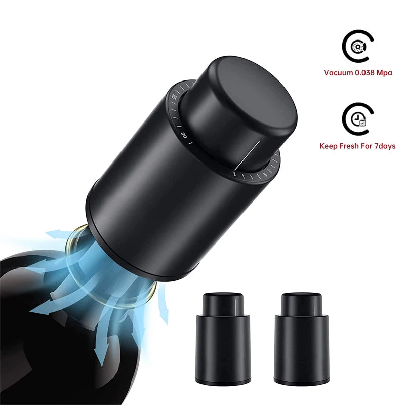 LMETJMA Vacuum Wine Bottle Stopper – Keep Wine Fresh 7 Days Wine Bottle Stopper PRIMED Default Title