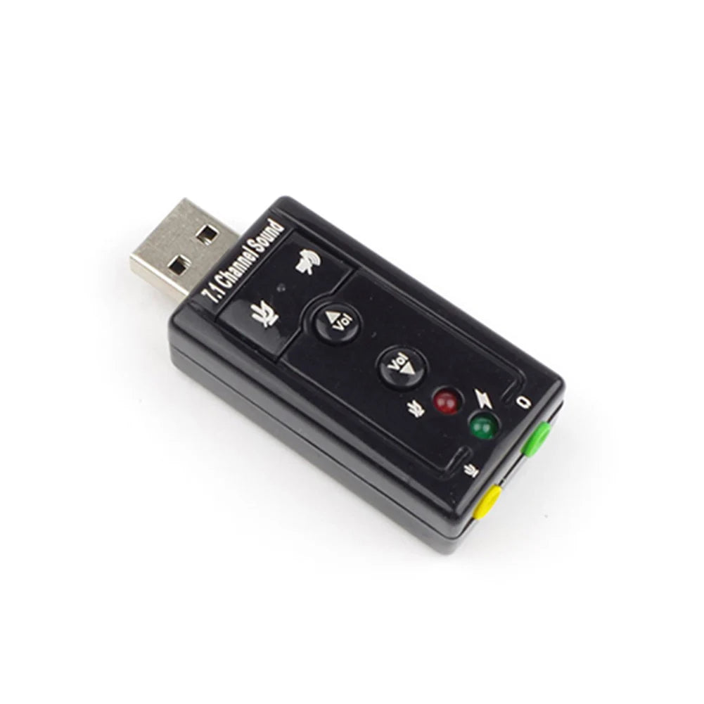 USB 2.0 External Sound Card – Virtual 7.1 Channel Adapter USB Sound Card PRIMED