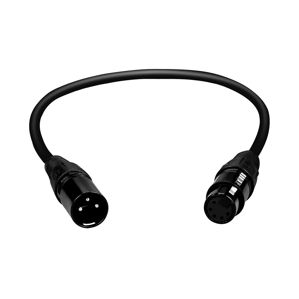 XLR 3-Pin to 5-Pin Female DMX Adapter Cable | 0.5m–3m DMX Adapter Cable PRIMED