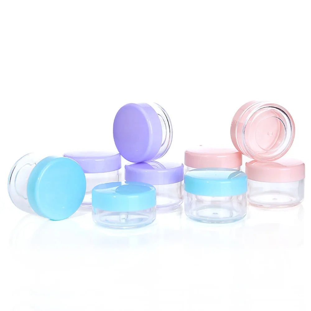 Transparent Acrylic Cosmetic Jar | Travel Makeup Storage Pot