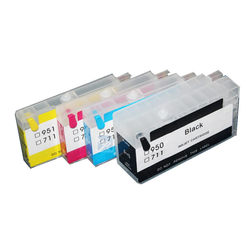 HP 950 951 Refillable Ink Cartridges – Officejet Pro 8600 Set Refillable Ink Cartridge PRIMED Default Title