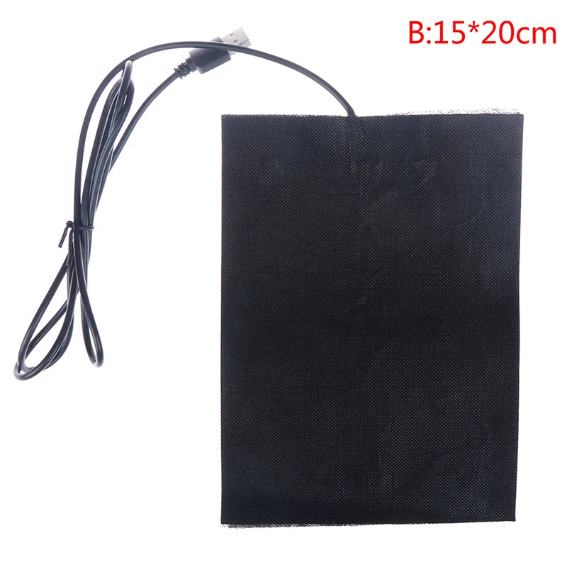 USB 5V Carbon Fiber Heating Pad – Flexible Electric Heat Mat